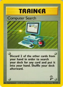 Computer Search - 101/130 Base Set 2 - WOTC Unlimited - Pokemon TCG - 2000 - Image 1