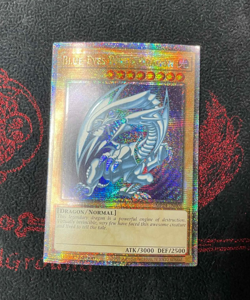 QCR Blue-Eyes White Dragon Quarter Century Secret Rare Yugioh NM TCG MP24-EN001 - Image 1