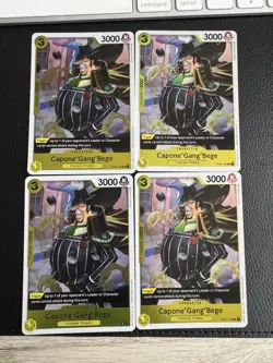 Capone “gang”bege OP04-100 4 x Cards - One Piece Card Game TCG - Playset - Image 1