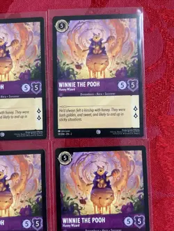 4x Disney Lorcana: Floodborn - Winnie The Pooh - Honey Wizard - 59/204 x4 MINT - Image 2