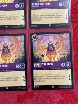 4x Disney Lorcana: Floodborn - Winnie The Pooh - Honey Wizard - 59/204 x4 MINT - Image 5