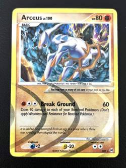 Arceus Platinum AR8 Holo Rare Hajime Kusajima Pokemon TCG - Image 1