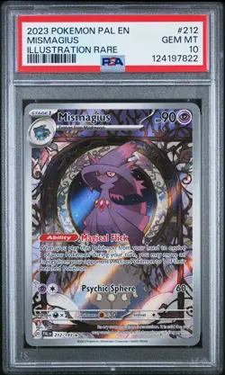 2023 POKEMON PAL EN-PALDEA EVOLVED ILLUSTRATION RARE #212 MISMAGIUS PSA 10 - Image 1