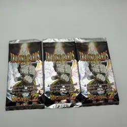 Lot of 3 1999 DRAGONBALL Z Series 3 BOOSTER PACK 6 Trading Cards FACTORY SEALED - Image 1