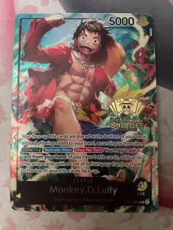 One Piece Monkey D. Luffy ST13-003 2nd Anniversary WINNER Card English - Image 1