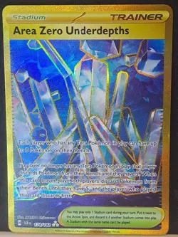 Pokemon TCG Area Zero Underdepths Hyper Rare Gold Card 174/142 Stellar Crown NM - Image 2