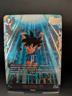 Dragon Ball Card Game Fusion World Son Goku : GT FB07-122 Secret Rare - Image 1