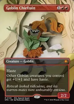 Goblin Chieftain - Extended Art SPG NM MTG - Image 1