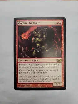 MTG - Goblin Chieftain (M11) Regular Rare #141 - Image 1