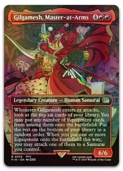 Gilgamesh, Master-at-Arms (Borderless) #338 (Foil) NM Final Fantasy Magic MTG - Image 1
