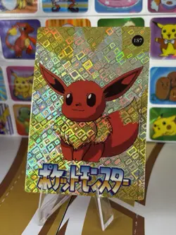 Pokemon Charizard Vintage Pocket Monsters Vending HOLO Prism Sticker 99 Nintendo - Image 3