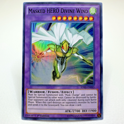 2x LOT Yugioh Masked HERO Divine Wind SDHS-EN043 1st Edition Super Rare - NM💎 - Image 2