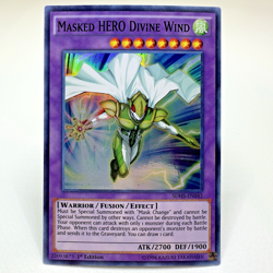 2x LOT Yugioh Masked HERO Divine Wind SDHS-EN043 1st Edition Super Rare - NM💎 - Image 4