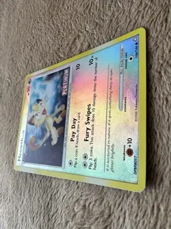 2008 Pokemon TCG DP Legends Awakened Meowth STAMPED Promo Rev Holo 106/146 LP - Image 5