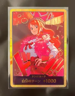 US Seller - DON!! Nami GOLD EB03 Japanese ONE PIECE Card Heroines Edition -NM - Image 1