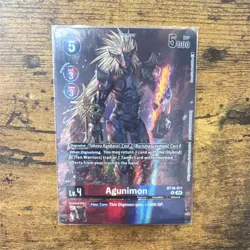 Digimon CCG Agunimon BT18-011 Hybrid signed autograph card rare pull! - Image 1