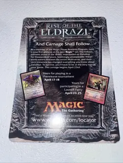 Emrakul, the Aeons Torn Oversize promo Card from prerelease NM *RARE* + Bonus - Image 2