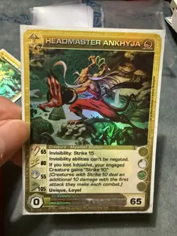 Chaotic Headmaster Ankhyja Ultra Rare Mid Energy Mipedian Max P and W - Image 1
