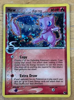 Mew Delta Species Pop Series 5 Holo Inverted Back Misprint Error 3/17 2007 Card - Image 1
