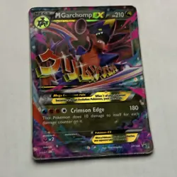 Pokemon TCG M Garchomp EX Mega Promo Holo Card XY Set XY168 The Pokemon Company - Image 1