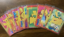 Pikachu #25 WOTC Pokemon 90’s Vending Prism Holo Sticker Cards Pocket Monsters - Image 2