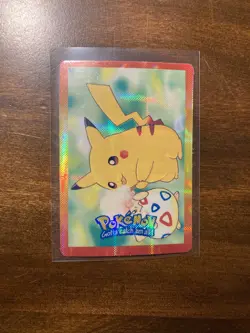 Pikachu #25 WOTC Pokemon 90’s Vending Prism Holo Sticker Cards Pocket Monsters - Image 3