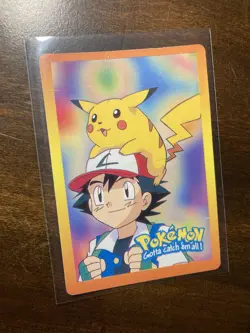 Pikachu #25 WOTC Pokemon 90’s Vending Prism Holo Sticker Cards Pocket Monsters - Image 4