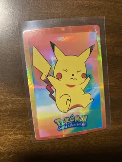 Pikachu #25 WOTC Pokemon 90’s Vending Prism Holo Sticker Cards Pocket Monsters - Image 5