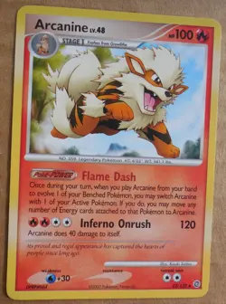 Arcanine 22/132 Rare Non-Holo D&P Secret Wonders Set Pokemon Card LP - Image 1