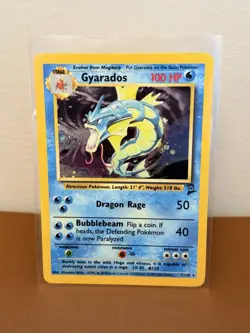Pokemon Gyarados TCG Base Set 2 Holo Rare Card 7/130 Unlimited NM/LP - Image 2