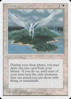Island Sanctuary - Fourth Edition, LP [Magic MTG] - Image 1