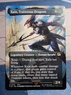 Kain, Traitorous Dragoon - (Borderless) R FINAL FANTASY - 316 - NM - FIN - MTG - Image 1