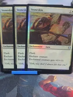 Stoneskin (X3) Commander Legends: Battle for Baldur's Gate Foil - Image 1