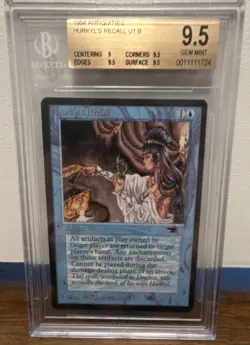 MTG Hurkyl's Recall - Antiquities - BGS 9.5 GEM MINT - Image 1