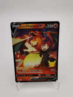 Pokemon - Lance's Charizard V - SWSH133 - Celebrations 25th - Black Star Promo - Image 1