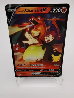 Pokemon - Lance's Charizard V - SWSH133 - Celebrations 25th - Black Star Promo - Image 4