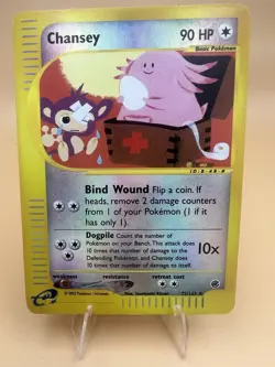 Chansey #72/165 - Pokemon TCG - Expedition Base Set - Reverse Holo - LP - Image 1
