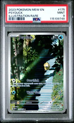 2023 POKEMON MEW EN-151 ILLUSTRATION RARE #175 PSYDUCK PSA 9 - Image 1