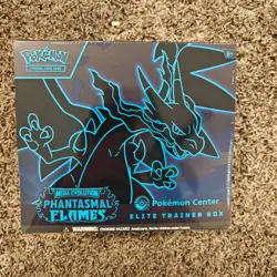 Phantasmal Flames Pokemon Center Elite Trainer Box ETB Sealed - Image 1