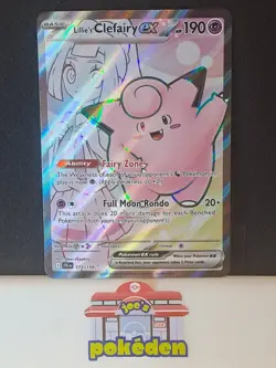 Lillie's Clefairy ex 173/159 - Pokemon Journey Together Full Art Trading Card NM - Image 1