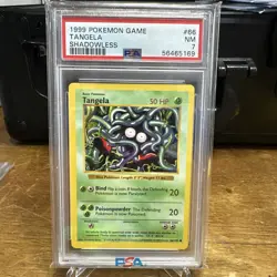 Pokemon TCG Tangela Base Set 66/102 Regular Shadowless Common 1999 - Image 1