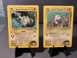 Pokemon TCG Brock's Graveler #34/132 & #40/132 Non Holo Uncommon Gym Challenge - Image 1
