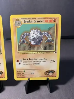 Pokemon TCG Brock's Graveler #34/132 & #40/132 Non Holo Uncommon Gym Challenge - Image 3