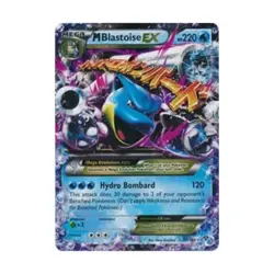 Pokemon XY Base Set M Blastoise EX (UR) #30 (Holo) Fair- - Image 1
