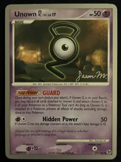 NM - Unown [G] (Jason Martinez) 57/106 - 2009 World Championships - Pokemon TCG - Image 1