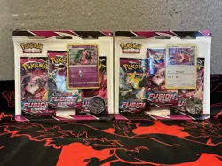 Pokemon TCG Fusion Strike 2- 3 Pack Blister Factory Sealed Espeon- Eevee L3 - Image 1