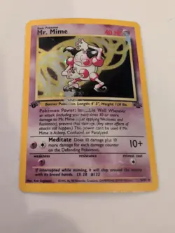 Pokemon Mr Mine Jungle Holo Rare 40 HP 1st Edition 1995 Mediate 10+ - Image 2
