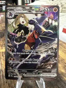 Pokemon TCG Cynthia's Garchomp EX 232/182 Destined Rivals Ultra Rare - Image 1