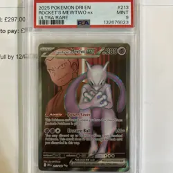 Pokemon TCG Team Rocket's Mewtwo ex 213/182 Sv10: Destined Rivals Holo PSA 9 🔥 - Image 1