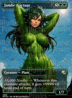 Jumbo Cactuar High Quality Altered Art Custom Playtest Card - Image 1